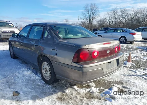 2002 Chevrolet Impala из США, поврежденный, VIN 2G1WF55E729338667